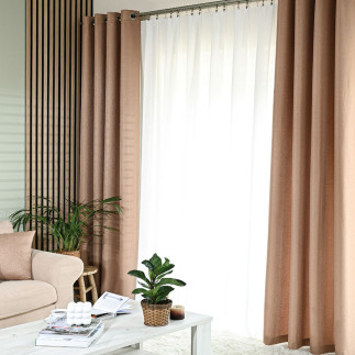 Jodełka - Tkanina dekoracyjna 300cm, kolor 328 ciemny beżowy, EAN: 5906450007420