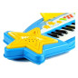 Duży keyboard 37 klawiszy MP3 + mikrofon niebieski, EAN: 5905884457658