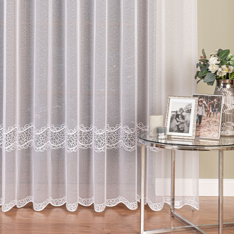 Firanka Pasowa 280cm Biała EAN: 5906450010925 - Stylowy Element Dekoracji Okna