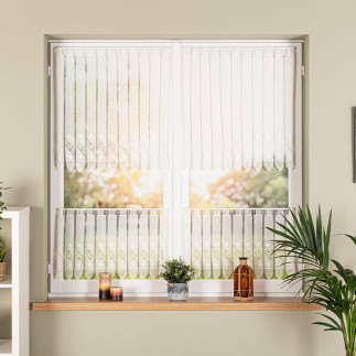 Zazdrostka haftowana panelowa na batyście, wysokość 70cm, kolor 010 naturalny