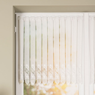Zazdrostka haftowana panelowa na batyście, wysokość 70cm, kolor 010 naturalny