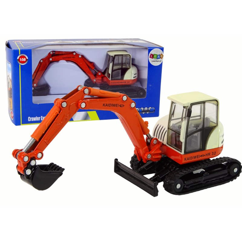 Koparka metalowa z łyżką, ruchome ramię 1:50 - EAN: 5905884455890 Koparka metalowa z łyżką, ruchome ramię 1:50 - EAN: 5905884455890