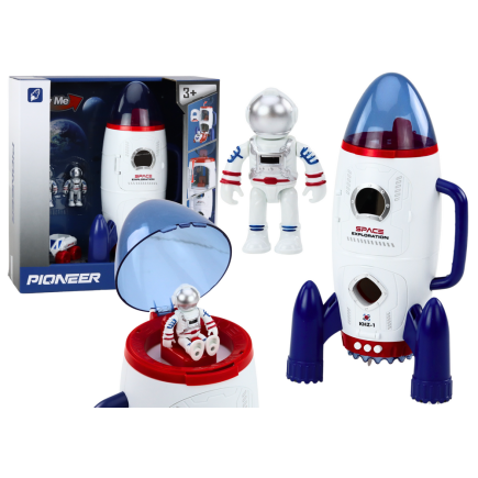 Rakieta kosmiczna otwierana kosmonauci pojazd kosmiczny światła dźwięki