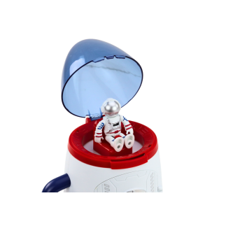 Rakieta kosmiczna otwierana kosmonauci pojazd kosmiczny światła dźwięki