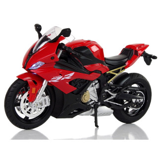 Motocykl model bmw s1000rr czerwony dźwięki światła