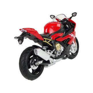 Motocykl model bmw s1000rr czerwony dźwięki światła