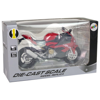 Motocykl model bmw s1000rr czerwony dźwięki światła