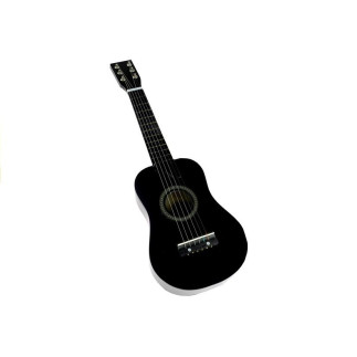 Gitara drewniana klasyczna z kostką czarna 60 cm EAN: 5903802450262