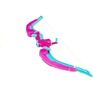 Łuk z tarczą + 3 strzały na przyssawki różowy