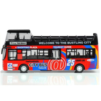 Autobus piętrowy turystyczny zielony z otwieranymi drzwiami 1:32 - EAN: 5902808154068