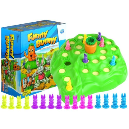 Gra rodzinna króliki funny bunny wyścig po marchew