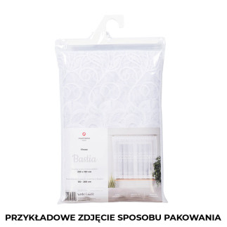 Bastia firanka żakardowa gotowa, szerokość 280 x wysokość 120cm, kolor 001 biały