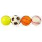 Zestaw miękkich piłek sportowych 4 szt. (golf, tenis, piłka nożna) EAN: 5905214974312