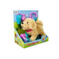 Pluszowy piesek na smyczy na baterie kremowy + EAN: 5905214973315