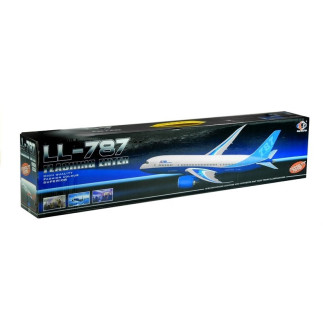 Samolot pasażerski biały friction podstawka 65 cm