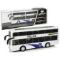 Dwupiętrowy biały autobus policyjny z dźwiękiem - EAN: 5904204758864