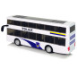 Dwupiętrowy biały autobus policyjny z dźwiękiem - EAN: 5904204758864