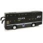 Dwupiętrowy czarny autobus policyjny z napędem frykcyjnym - EAN 5904204758871