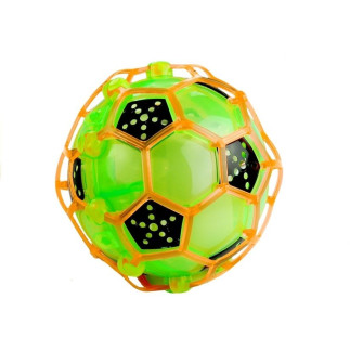 Skacząca tańcząca piłka football gra świeci
