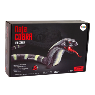 Zdalnie sterowany wąż kobra na pilota 44 cm długości