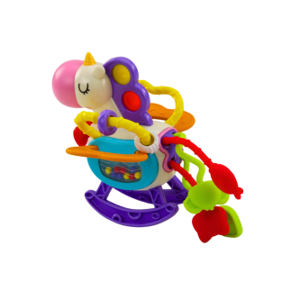 Zabawka sensoryczna konik gumowe elementy grzechotki