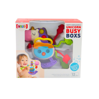 Zabawka sensoryczna konik gumowe elementy grzechotki