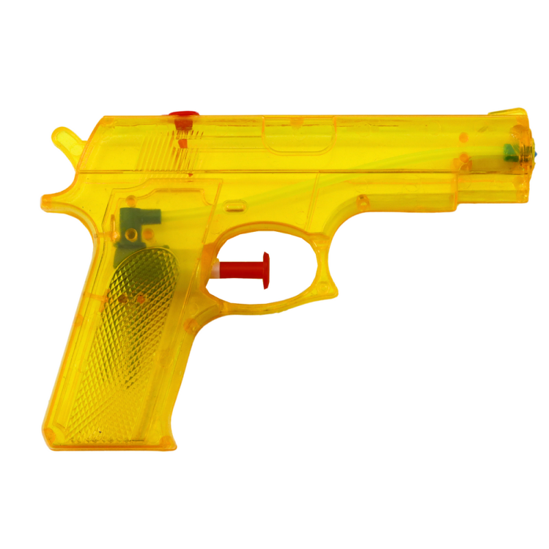 Mały żółty pistolet na wodę 15 cm x 10,5 cm z EAN: 5905991031888