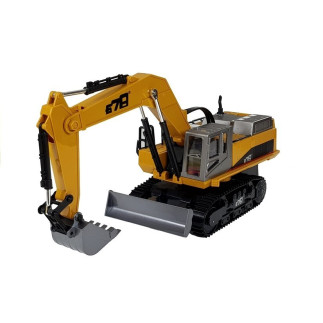 Pojazd budowlany koparka rc zdalnie sterowana 2.4g r/c światła żółty