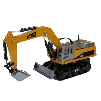 Pojazd budowlany koparka rc zdalnie sterowana 2.4g r/c światła żółty
