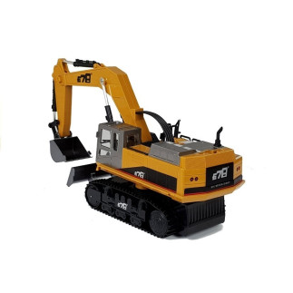 Pojazd budowlany koparka rc zdalnie sterowana 2.4g r/c światła żółty