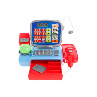 Kasa sklepowa czytnik kalkulator dźwięki