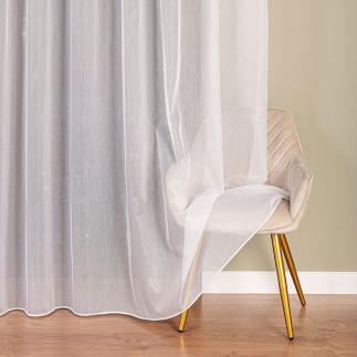 Firanka fantazyjna z ołowianką, wysokość 300cm, kolor 001 biały