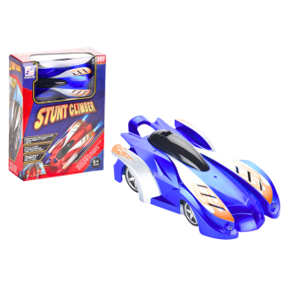Autko sportowe auto jeżdżące po ścianach suficie na laser niebieskie