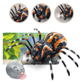 Zdalnie sterowany pająk tarantula podczerwień czarny r/c st