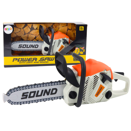 Piła spalinowa dla majsterkowicza ruchomy łańcuch dźwięki