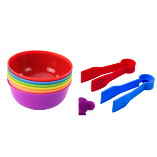 Zestaw sorter edukacyjny nauka kolorów liczenia dinozaury 48 el