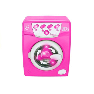 Pralka otwierana na baterie dźwięk różowa