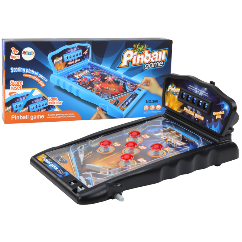 Gra zręcznościowa Pinball z efektami świetlnymi i dźwiękowymi - EAN: 5905991004318