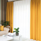 Jodełka Zasłona Gotowa Taśma 140x250 cm Musztardowa 019 EAN: 5906450006447