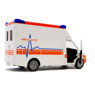 Ambulans na baterie z noszami dźwięk i światło