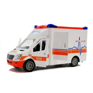 Ambulans na baterie z noszami dźwięk i światło