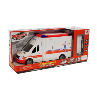 Ambulans na baterie z noszami dźwięk i światło