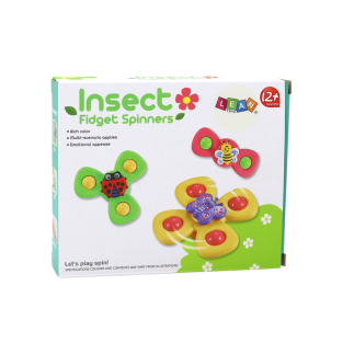 Zabawka sensoryczna spinnery pszczółka biedronka motylek przyssawki