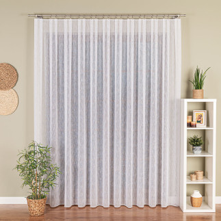 Firanka fantazyjna z ołowianką 320 cm, kolor biały 001, EAN: 5907693286481