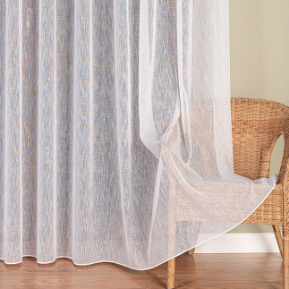 Firanka fantazyjna z ołowianką, wysokość 320 cm, kolor 001 biały