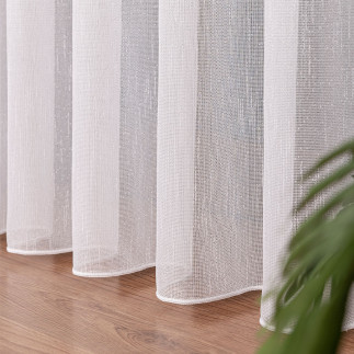 Firanka fantazyjna z ołowianką, wysokość 250 cm, kolor 001 biały