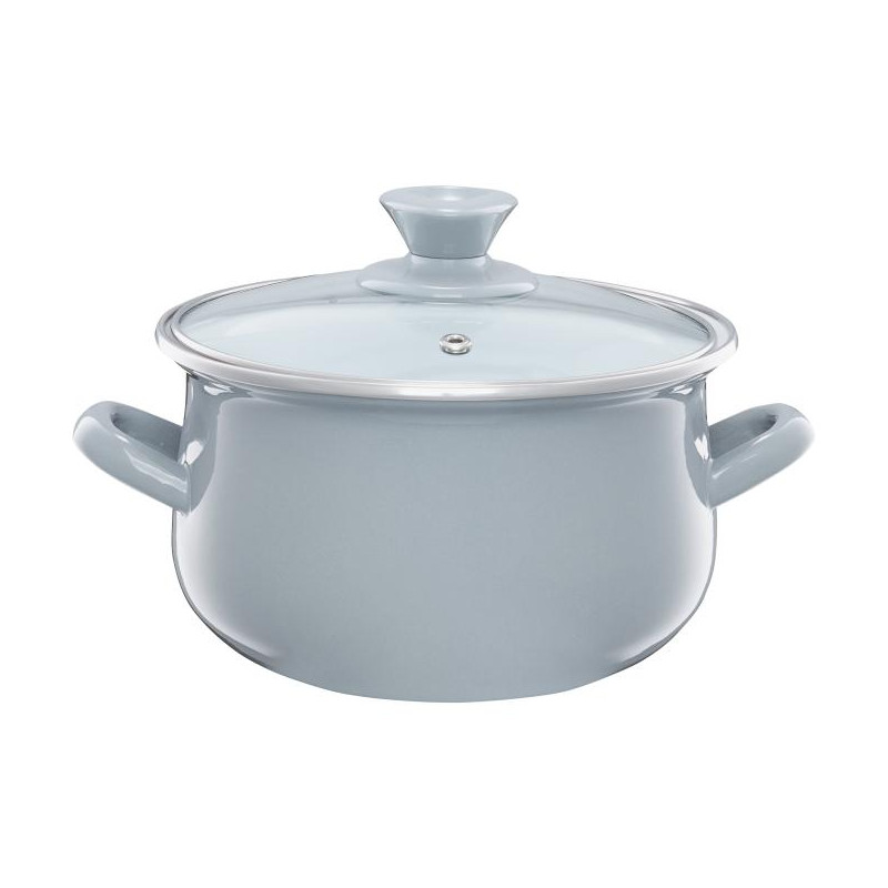 EO-O.GARNEK 14CM 1,25L PYZA SZARY IND