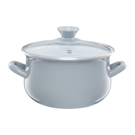 EO-O.GARNEK 14CM 1,25L PYZA SZARY IND