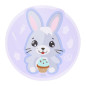 AMJ-BETTY I BUNNY MATA STOLOWA FIOLETOWA 34CM