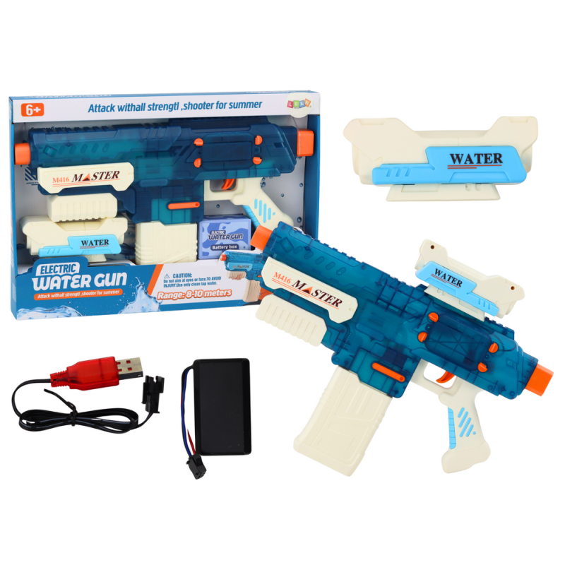 Karabin pistolet na wodę M416 500ml zasięg 8-10m EAN: 5905991008194